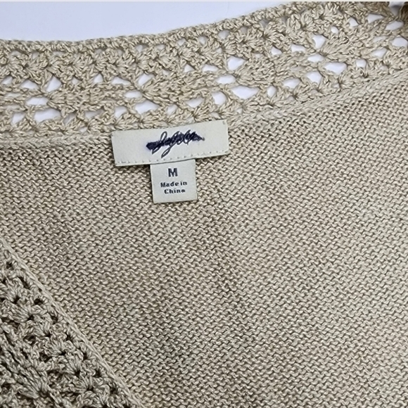 J. Jill Medium M Linen Blend Women's V-Neck Knit Long Sleeve‎ Pullover Sweater - Picture 3 of 3